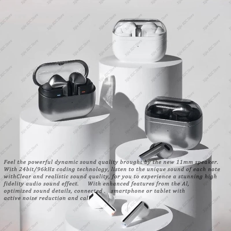 2025 New Buds 3 Pro True Wireless Bluetooth Earphone Headphone HiFi Sound LowLatency Noise Reduction Earbuds for IOS PC Android