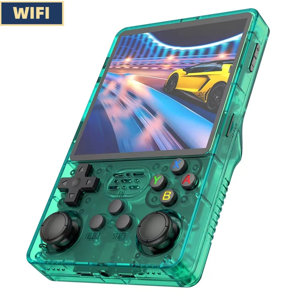 R36plus 4-Inch Large Screen Upgraded WiFi Retro Handheld Game Console Linux System Portable Pocket Video Player Games Kid Gift