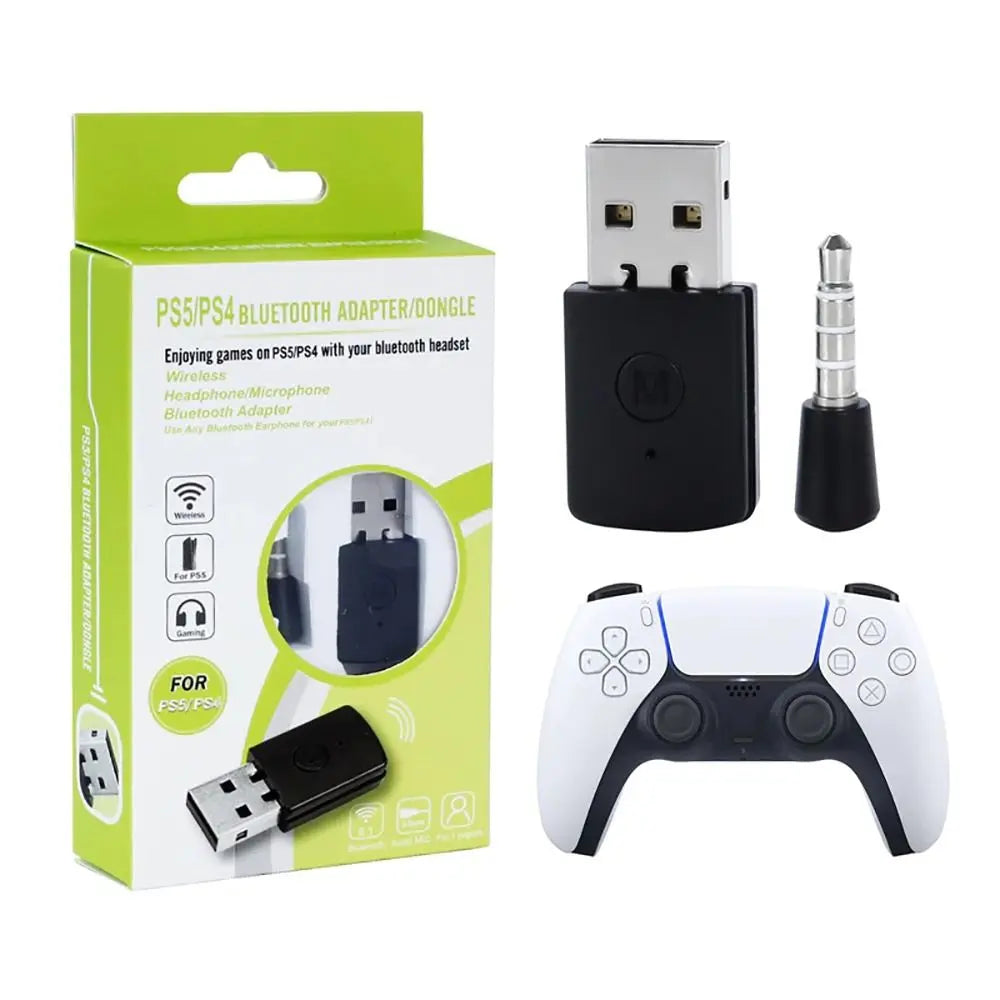 Wireless 5.0 Bluetooth-compatible Adapter USB Transmitter VF Receiver for PS4/PS5 PC Audio Adapter Converter