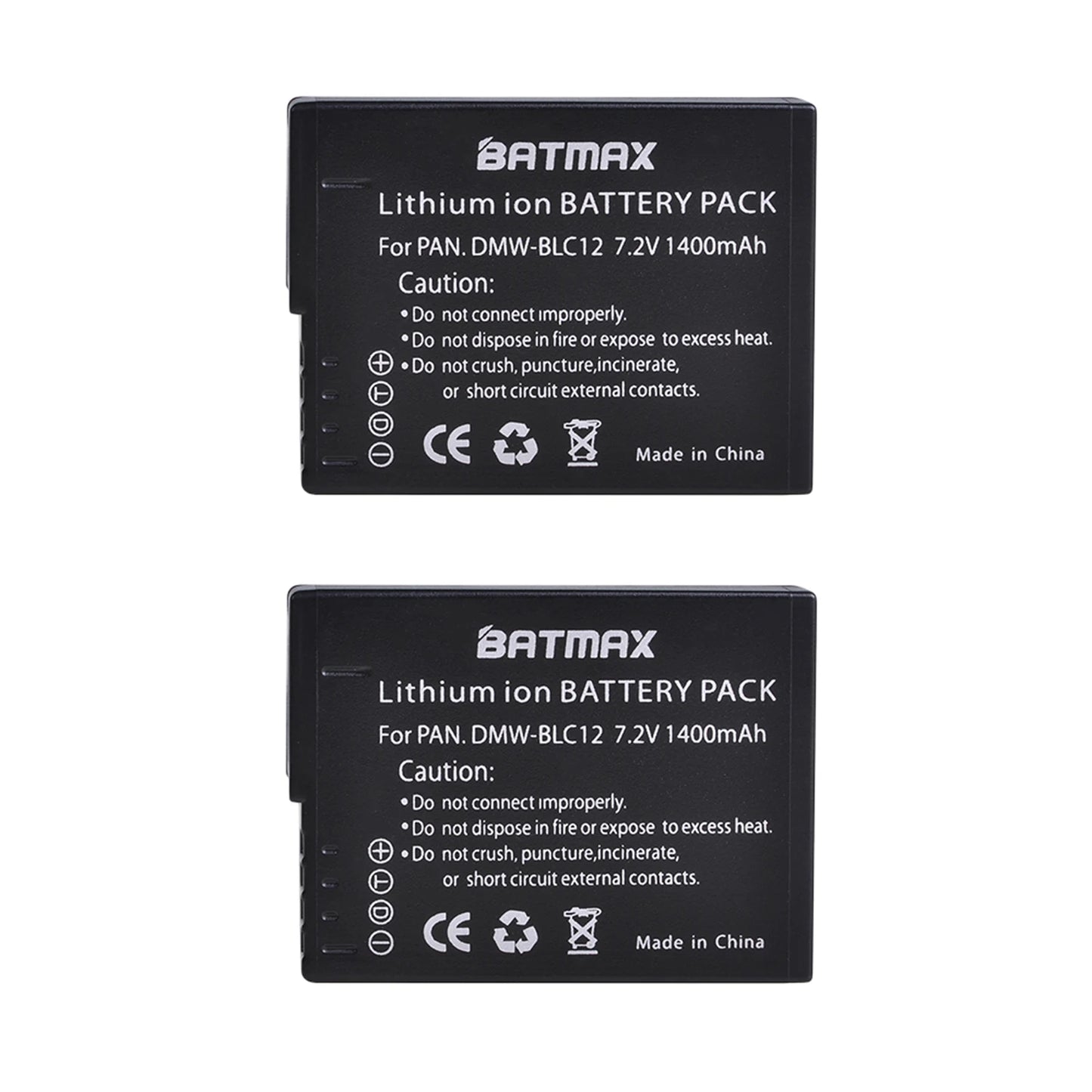 2X DMW-BLC12 BLC12E DMW BLC12 Battery + LED USB Dual Charger Type C Port for Panasonic Lumix FZ1000 FZ200 FZ300 G5 G6 G7 GH2 GX8