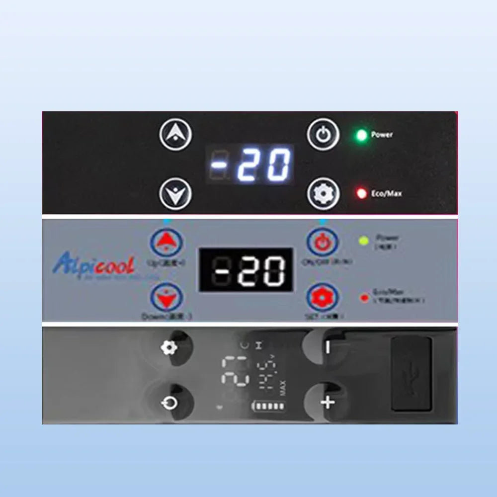 Alpicool Car Refrigerator Control Panel Small Freezer Portable Cooler for Home Use Vehicle Truck Cold Mini Fridge With Bluetooth