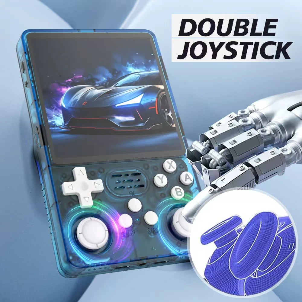 R36plus 4-Inch Large Screen Upgraded WiFi Retro Handheld Game Console Linux System Portable Pocket Video Player Games Kid Gift