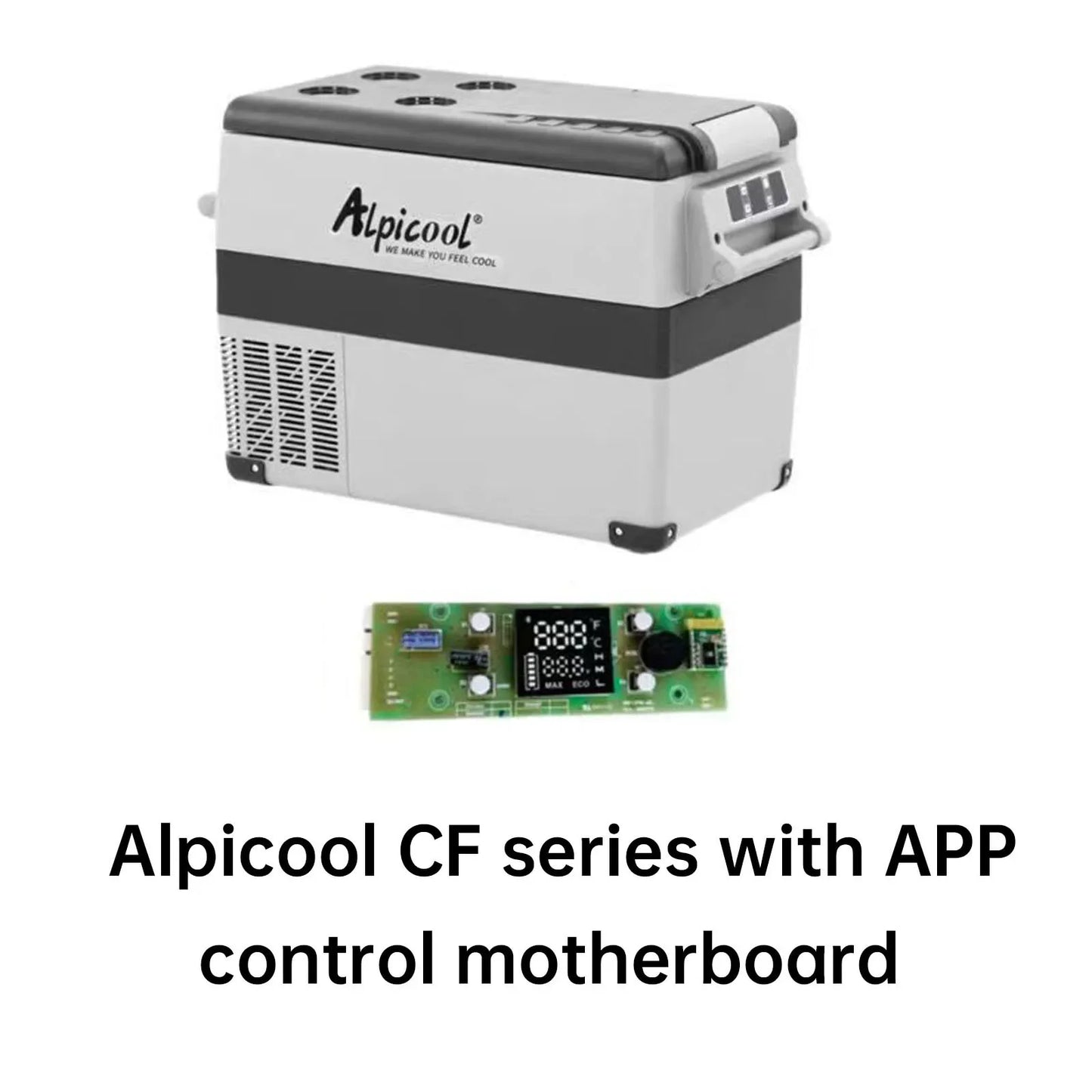 Alpicool Car Refrigerator Control Panel Small Freezer Portable Cooler for Home Use Vehicle Truck Cold Mini Fridge With Bluetooth
