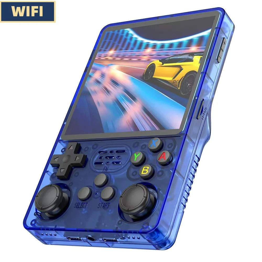 R36plus 4-Inch Large Screen Upgraded WiFi Retro Handheld Game Console Linux System Portable Pocket Video Player Games Kid Gift
