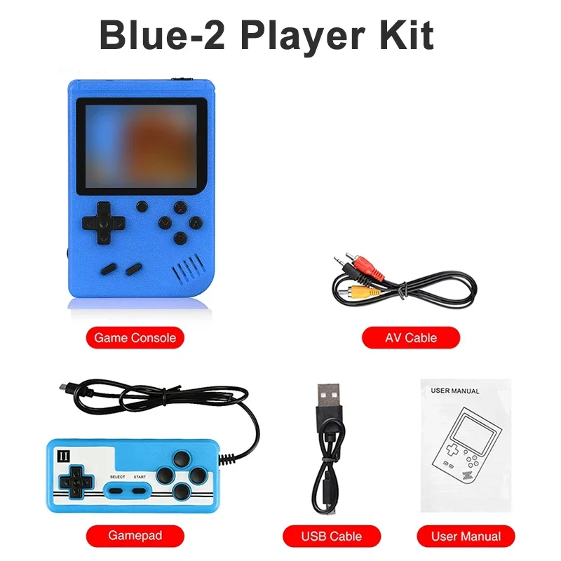 Portable Built-in 400 FC Games 8-Bit Retro Handheld Game Console Case 3.0 Inch LCD Screen Video Game Player Kids New Year Gift