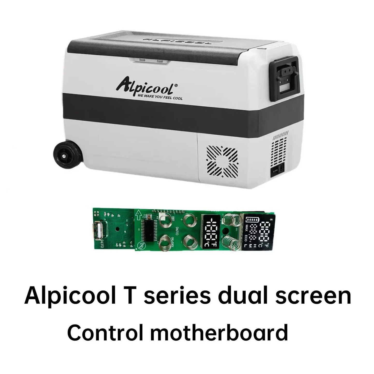 Alpicool Car Refrigerator Control Panel Small Freezer Portable Cooler for Home Use Vehicle Truck Cold Mini Fridge With Bluetooth