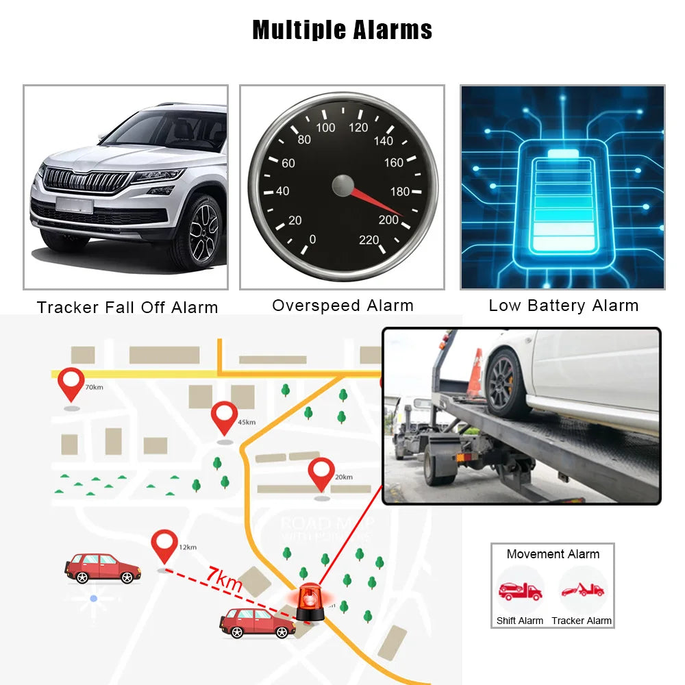 Car Vehicle Tracking Locator Device Car Accessories Over Speed Alarm TK102B GSM GPRS GPS Tracker Mini Remote Control