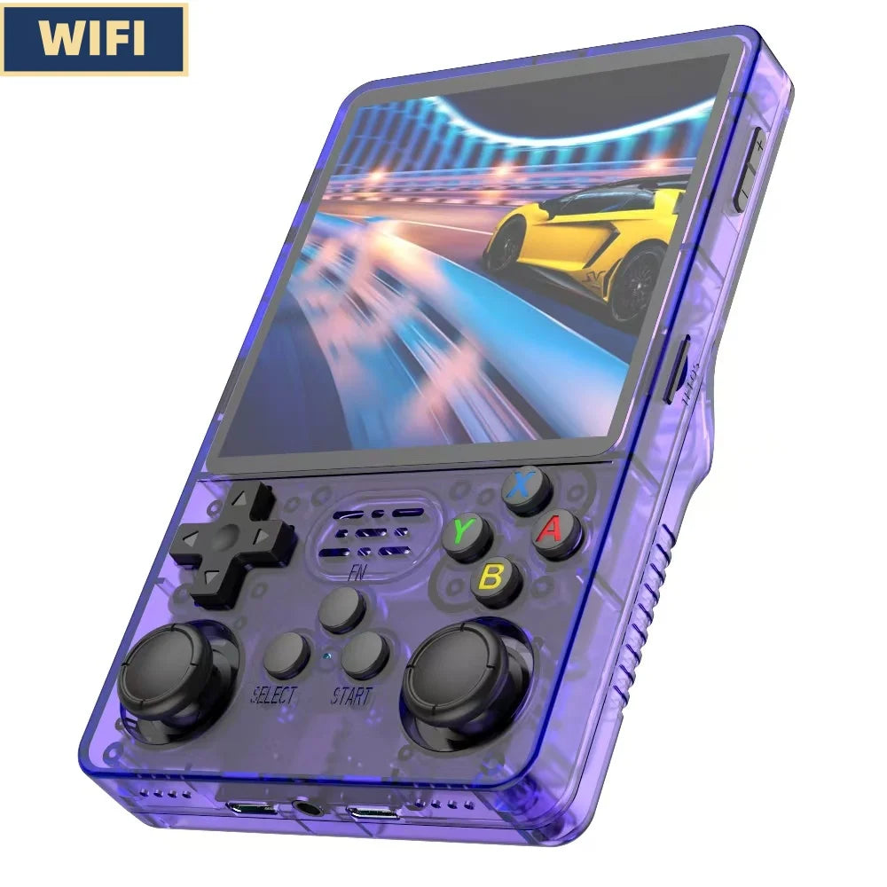 R36plus 4-Inch Large Screen Upgraded WiFi Retro Handheld Game Console Linux System Portable Pocket Video Player Games Kid Gift