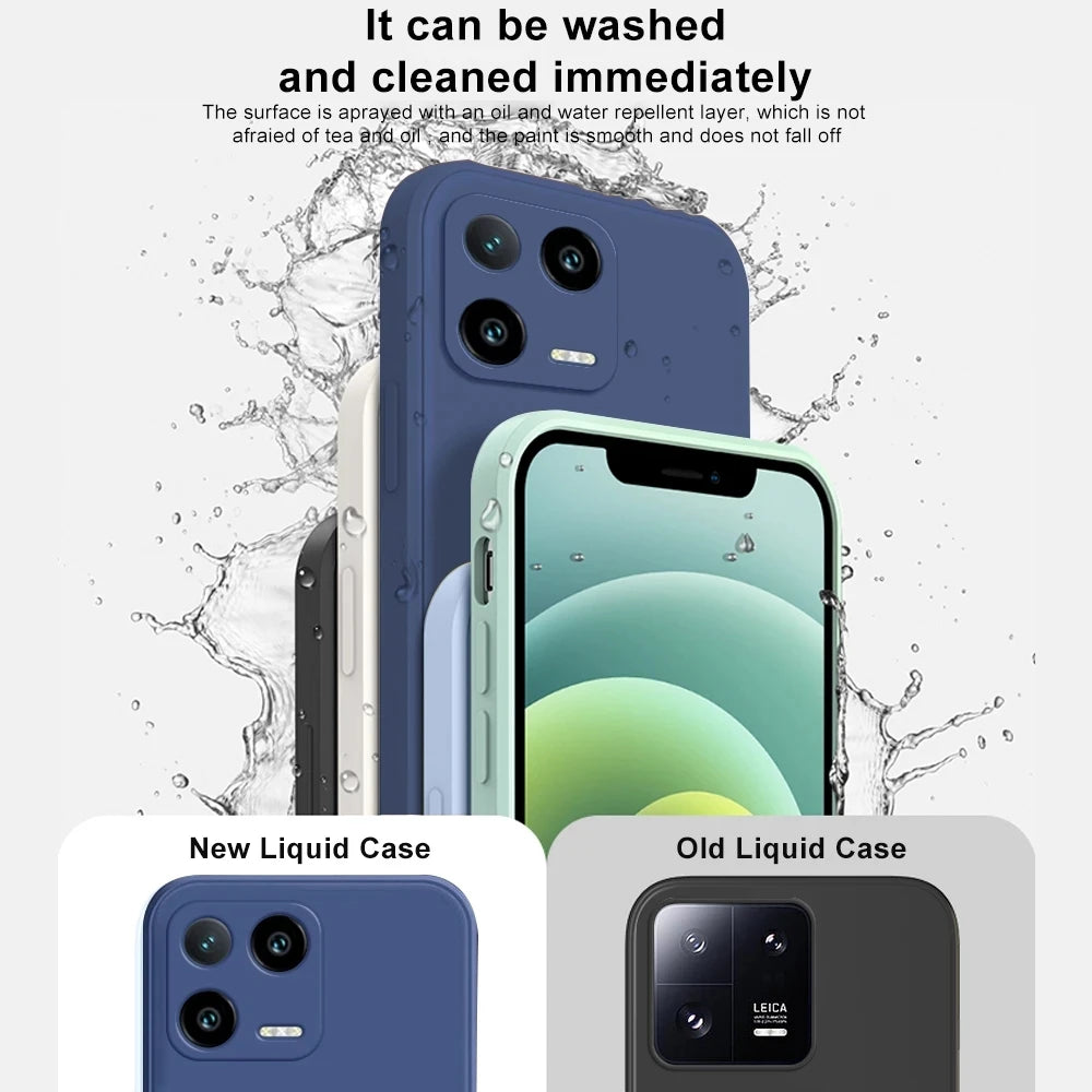 For Xiaomi 13 Case Original Liquid Silicone Phone Case For Xiaomi Mi 13 Mi13 Pro Mi 13Pro Protection Back Cover For Xiaom