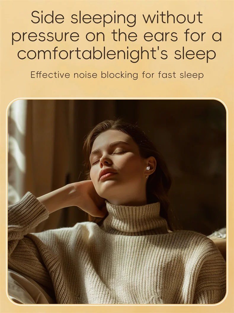 Ear Buds Sleep Headphone Sleep Earbuds for Side Sleepers Wireless Bluetooth 5.4 Mini Invisible Ultra-light Comfortable Earphones