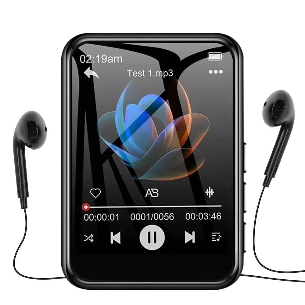 128GB 2.4-inch full touchscreen MP3 player Hifi Sound Quality MP3 Music Player Built-in Speaker Support E-book Video Recording