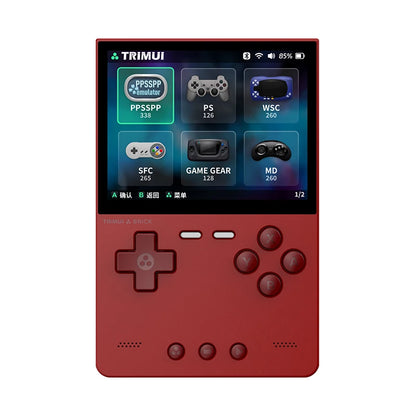 TRIMUI BRICK Portable Retro Game Console 400PPI IPS Screen Linux System 3000mAh Long-life Battery Mood LED Effect Gift Keycaps