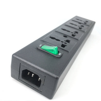 Universal 4-bit Socket C14 AC Connector With Switch US AU UK Italy South Africa India PDU Socket C13 Power connector Socket 13A