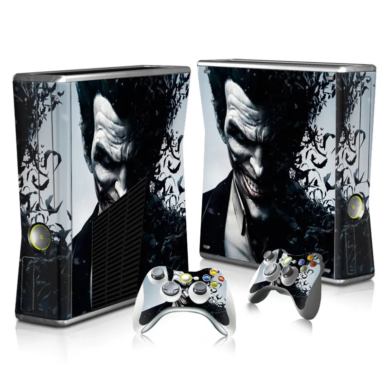 New Film Skin Sticker Decal Cover For Xbox 360 Slim Console Protector Vinyl Skin Sticker Controllers