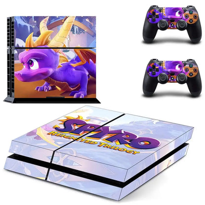 Spyro PS4 Stickers Play station 4 Skin PS 4 Sticker Decal Cover For PlayStation 4 PS4 Console & Controller Skins Vinyl