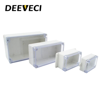 Transparent Waterproof Outdoor Enclosure Plastic Box Electronic Project  Case Instrument  Electrical Box Junction Box Housing