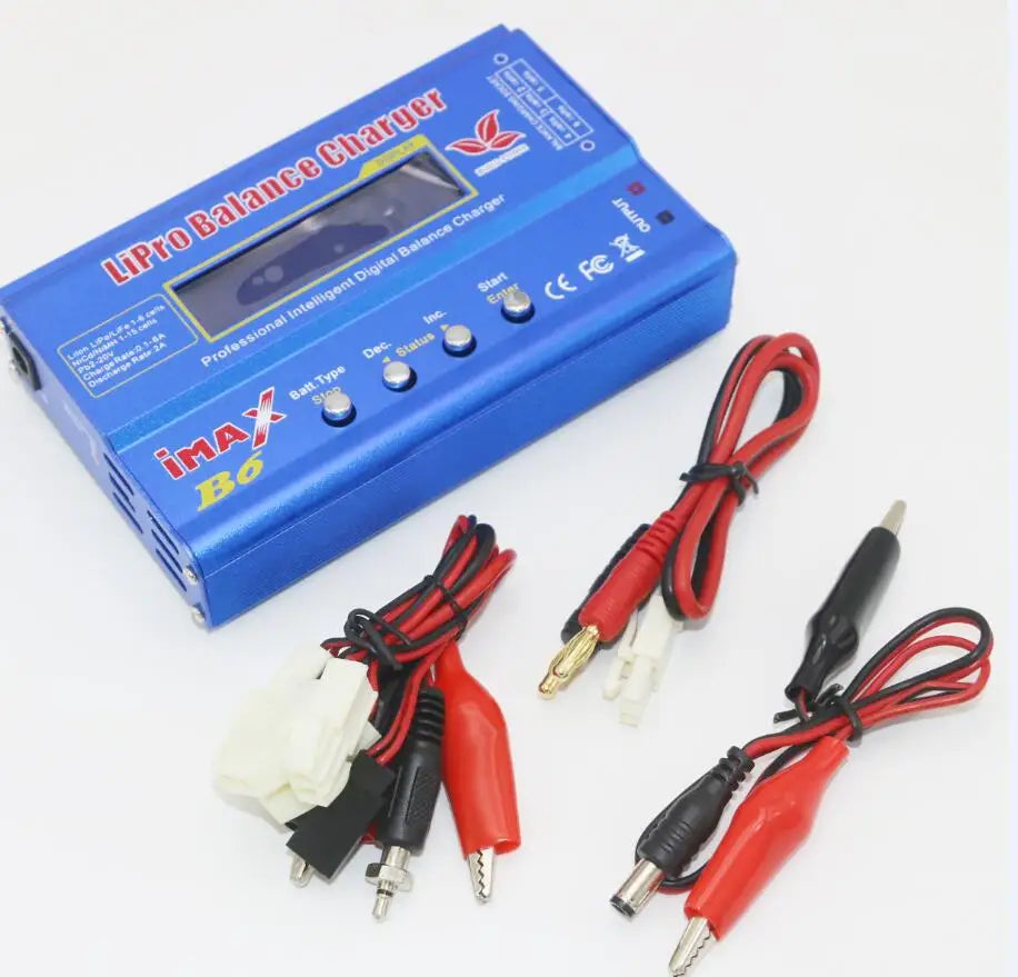 iMAX B6 80W 6A Battery Charger Lipo NiMh Li-ion Ni-Cd Digital RC Balance Charger Discharger + 15v 6A Power Adapter+Charge Cable