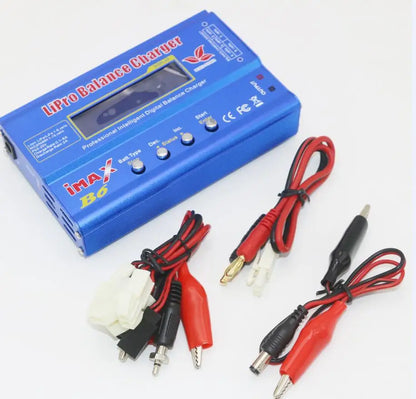 iMAX B6 80W 6A Battery Charger Lipo NiMh Li-ion Ni-Cd Digital RC Balance Charger Discharger + 15v 6A Power Adapter+Charge Cable