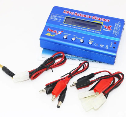 iMAX B6 80W 6A Battery Charger Lipo NiMh Li-ion Ni-Cd Digital RC Balance Charger Discharger + 15v 6A Power Adapter+Charge Cable