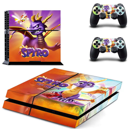 Spyro PS4 Stickers Play station 4 Skin PS 4 Sticker Decal Cover For PlayStation 4 PS4 Console & Controller Skins Vinyl