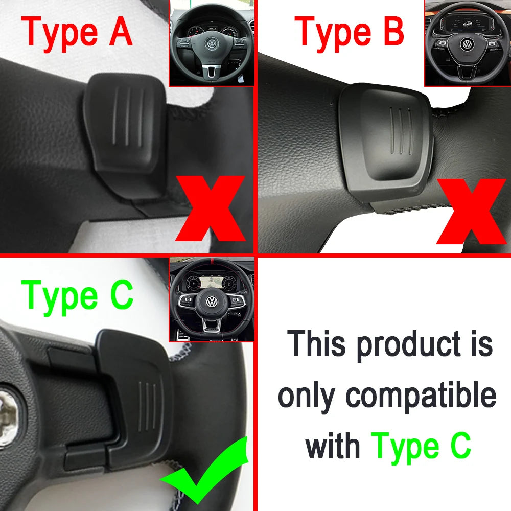 Car Steering Wheel DSG Shift Paddles extension shifters Stickers for VW Volkswagen Golf7 GTI R Rline GTE GTD MK7 Car Accessories