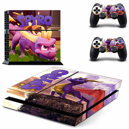 Spyro PS4 Stickers Play station 4 Skin PS 4 Sticker Decal Cover For PlayStation 4 PS4 Console & Controller Skins Vinyl