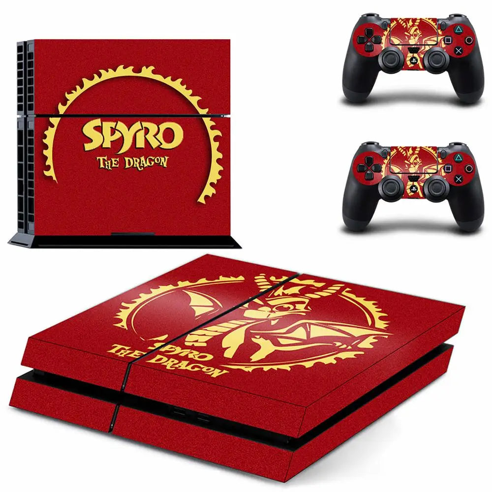 Spyro PS4 Stickers Play station 4 Skin PS 4 Sticker Decal Cover For PlayStation 4 PS4 Console & Controller Skins Vinyl