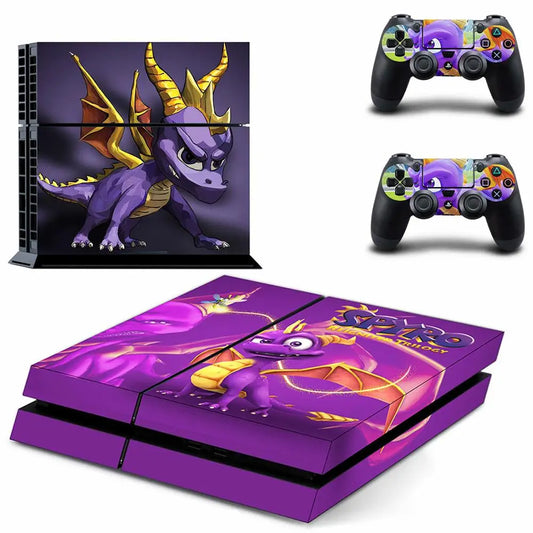 Spyro PS4 Stickers Play station 4 Skin PS 4 Sticker Decal Cover For PlayStation 4 PS4 Console & Controller Skins Vinyl