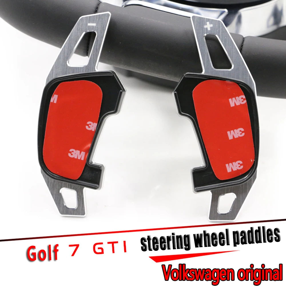 Car Steering Wheel DSG Shift Paddles extension shifters Stickers for VW Volkswagen Golf7 GTI R Rline GTE GTD MK7 Car Accessories