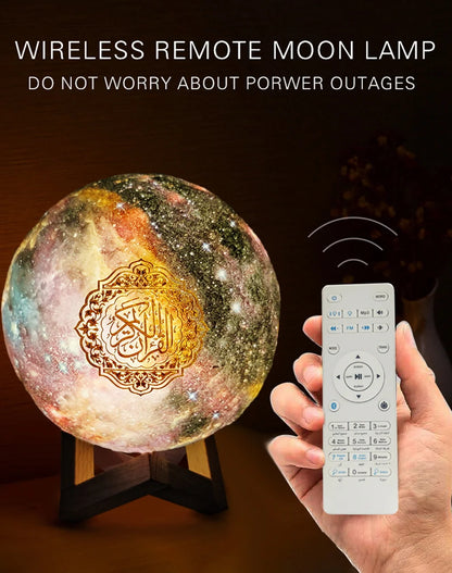 Bluetooth Speakers LED Touch Night Light Quran Speaker 8GB FM Wireless Speaker Colorful Starry Quran Muslim With Remote Control