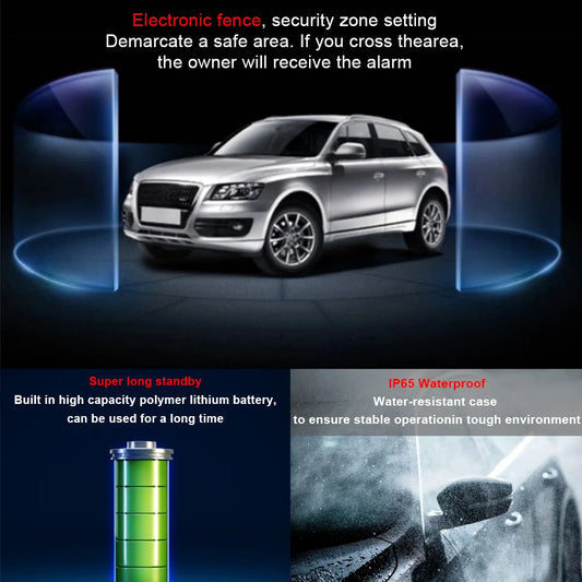 Car Vehicle Tracking Locator Device Car Accessories Over Speed Alarm TK102B GSM GPRS GPS Tracker Mini Remote Control