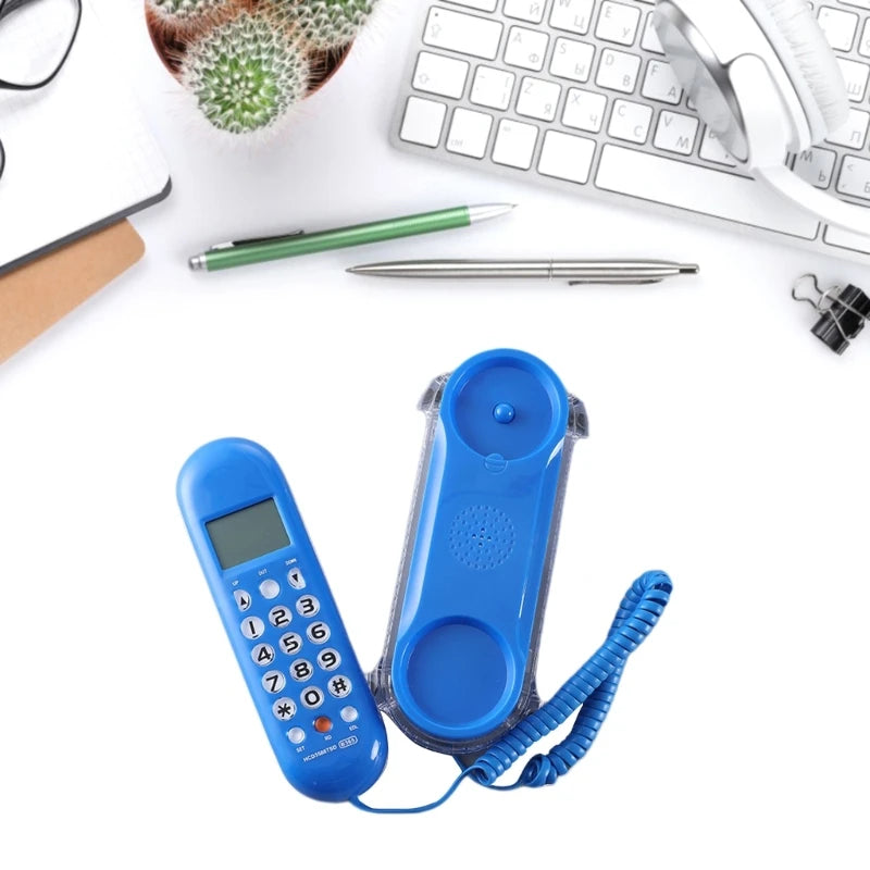 Crystal Base Mini Telephone Fixed Landline Phone B365 Small Wall mounted Phone
