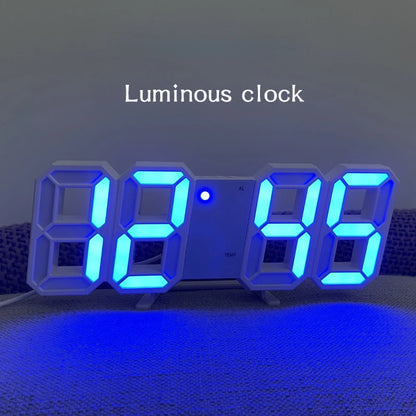 Wall Clocks Nordic Digital Alarm Clocks Hanging Watch Snooze Table Clocks Calendar Thermometer Electronic Clock Digital Clocks