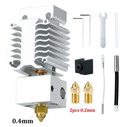 Hotend Update Kit Ender 3 V3 SE Heating Block Kit Bimetallic Throat High Temperature Print Head for Ender3 V3 Se 3D Printer