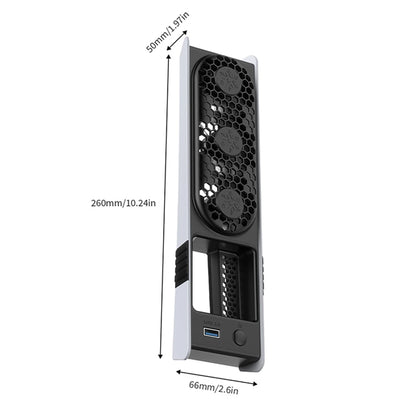 For PS5 Pro/PS5 Slim Cooling Fan Efficient Cooling System USB Cooler Fan for Playstation 5 Pro/Slim Disc & Digital Edition