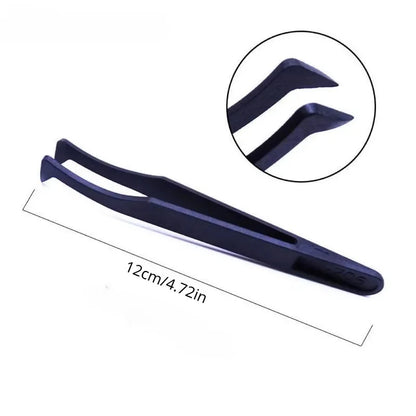 4 Pieces/set Watch Repair Tool Antistatic Carbon Fiber Tweezers Plastic Tweezers for Watchmaker Phones Electronic Component