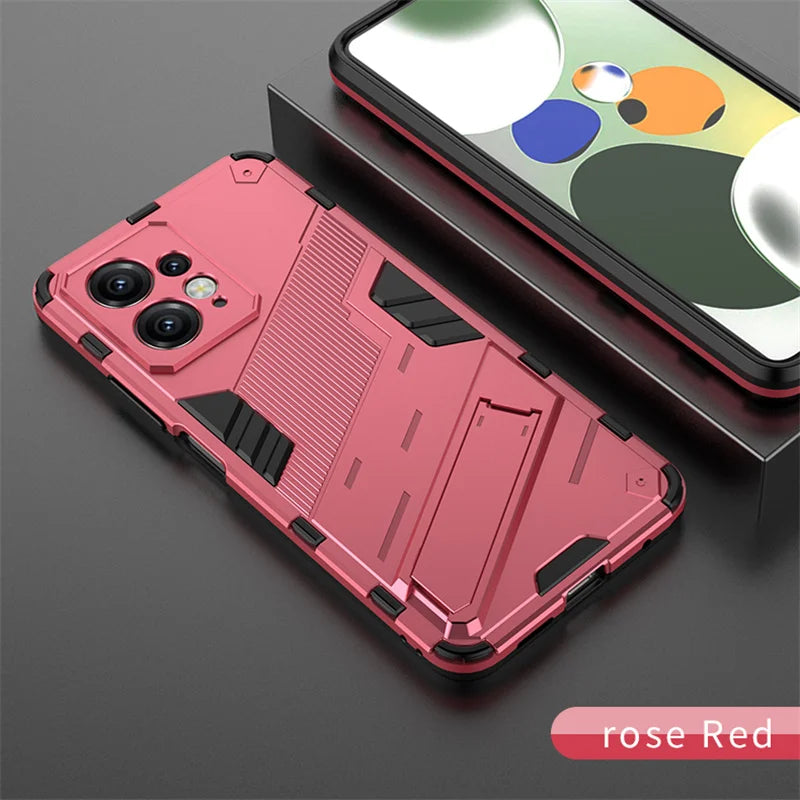 For Xiaomi Redmi Note 12 4G Case Armor Shockproof Kickstand Phone Case For Xiomi Redmi Note12 4g Car Magnetic Holder Back Cover