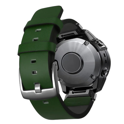 Leather Strap for Garmin Fenix 6X 6 Pro 7X 7 26mm 22mm Quick Fit Watch Band Wristband Forerunner 935 945 955 Smartwatch Bracelet