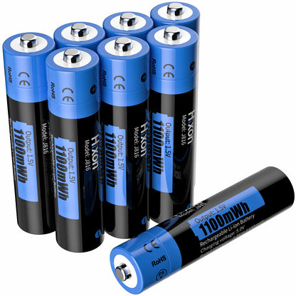 1.5V AAA Rechargeable Battery 1100mWh lithium 1.5v aaa Li-ion Battery 3a 1.5v Batteries+Charger For 1.5V AA AAA li-ion Battery