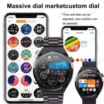 GT5 PRO Smart Watch Men Watch 5 Pro AMOLED HD Screen Bluetooth Call GPS Tracker NFC Heart Rate Waterproof SmartWatches 2024 New