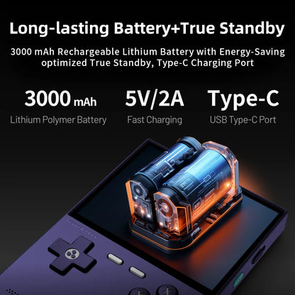 TRIMUI BRICK Portable Retro Game Console 400PPI IPS Screen Linux System 3000mAh Long-life Battery Mood LED Effect Gift Keycaps