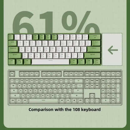 Wired mechanical keyboard 60% gamer bluetooth backlit Keyboards for tablet mini ergonomic  key board white