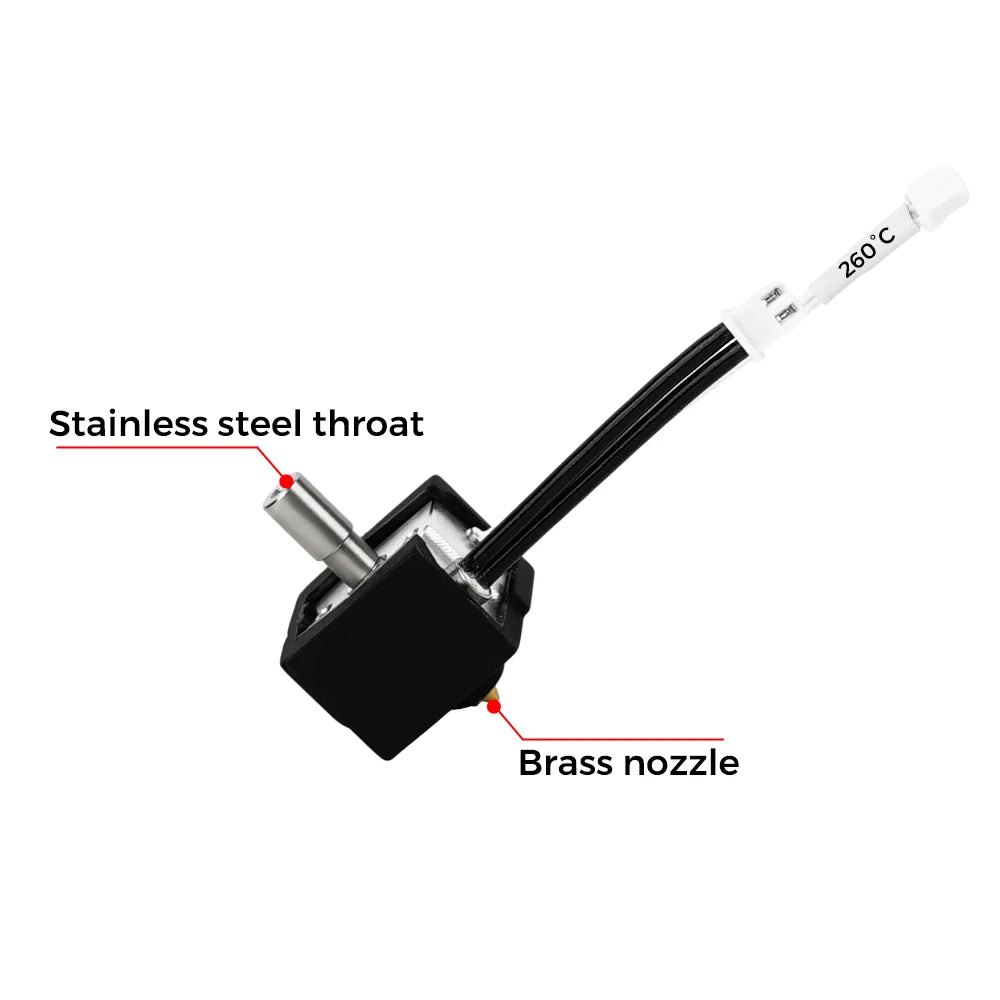 Hotend Update Kit Ender 3 V3 SE Heating Block Kit Bimetallic Throat High Temperature Print Head for Ender3 V3 Se 3D Printer