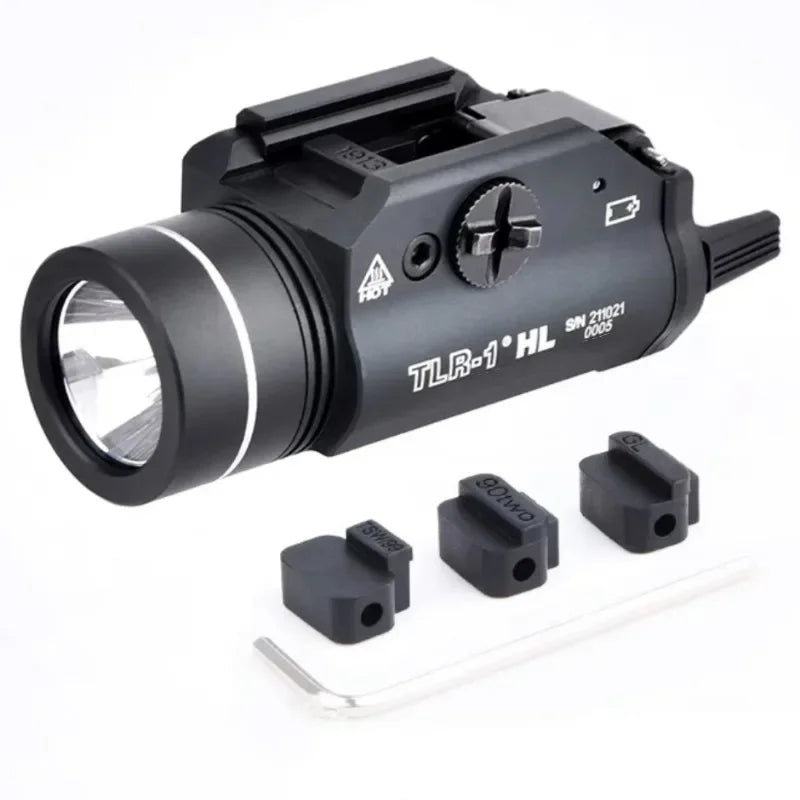 TR-1 Tactical Flshlight HL 800 Lumen LED Electronic Weapon Light Fit 20mm Rail Airsoft Weapon Hunting Flashlight