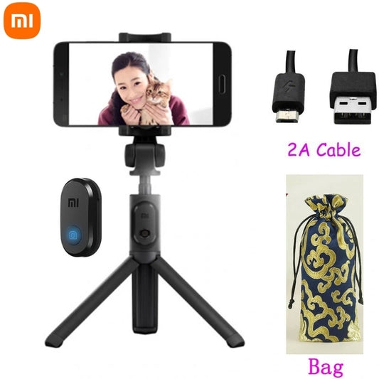 Xiaomi Foldable Tripod Selfie Stick Bluetooth-compatible Wireless Remote Shutter Handheld Selfie Stick For iPhone Android Device