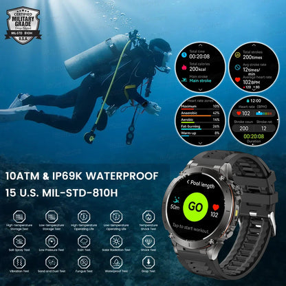 2025 New For Xiaomi Huaiwei Outdoor GPS Smart Watch Men HD AMOLED Screen Compass Waterproof Sport Call GPS Tracker SmartWatches