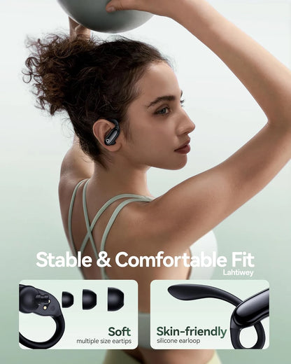 Ear Buds Wireless Earbuds 96hrs Playback Bluetooth Headphones IPX7 Waterproof Stereo Bass Over-Ear Earphones with Earhooks Mic