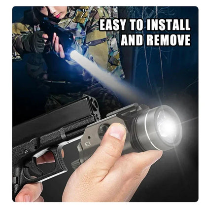 TR-1 Tactical Flshlight HL 800 Lumen LED Electronic Weapon Light Fit 20mm Rail Airsoft Weapon Hunting Flashlight