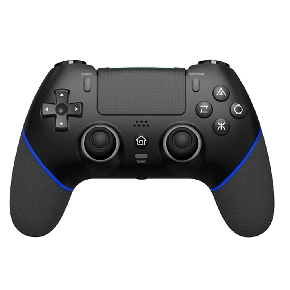 Gaming Controller 6 Axis Gyro Bluetooth-Compatible Macros Turbo Dual Vibration Hall Effect Joystick for PS4/PS4 Pro/PS4 Slim/PC