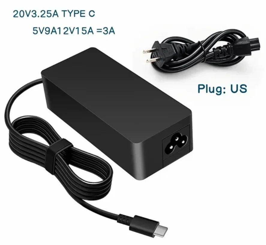 65W USB-C Laptop Charger for Lenovo ThinkPad X13 T14 E15 L13 L14 Yoga T15 Gen 4 3 2,Lenovo Thinkbook 15 Gen 4 3 2 ACL IAP Laptop